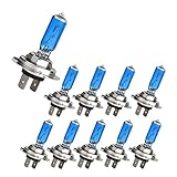 RONGSU 10 Stück Halogenlampen Super Bright H1 H3 H7 H4 H11 HB3 HB4 HB5 9004 9005 9006 9007 Weiß Nebelscheinwerfer 12 V 100 W Auto Scheinwerfer (Sockel: H7)