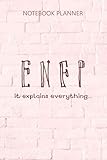 Notebook Planner ENFP It Explains Everything Funny Personality Type: Planner, Passion, Diary, Over 100 Pages, Monthly, 6x9 inch, To Do, G