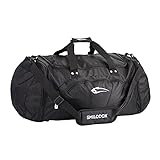 SMILODOX Unisex Sporttasche Houston - Trainingstasche für Fitness Sport Gym & Reisen mit vielen Fächern - Tragetasche, Schultertasche, Reisetasche, Color:Schw