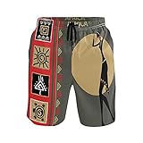 TropicalLife African Women Tribal Herren Badehose Strandshorts Mesh Futter Größe S, mehrfarbig, XL