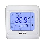 Digital Thermostat H3 + Touch-screen Unterputz mit Fühler für Fußbodenheizung