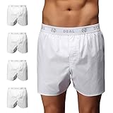 D.E.A.L International 5er-Set Boxershorts mit Logo-Bund, Weiss Size L