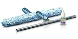 Putzen wie die Profis Fensterwischer und Fenster-Abzieher als Profi-Set - Wischbreite 45cm - Fensterreinigungsset - 100% Supermikrofaser Bezug - inkl. Gratisprobe GlasR
