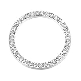 Vosarea Auto Motor Start Stop Button Ring Kristall Bling Strass Auto Dekor Zubehör (Weiß)