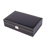 FFAN Uhrenbox Organizer Case Display und Aufbewahrungsdisplay Schmuck Uhrenring mit Spiegel Nice Family