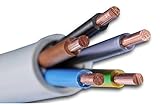 Installationskabel NYM-J 5x2,5 mm² - Kunststoff Installationsleitung - 10m / 10 m / 10 meter -PVC - g