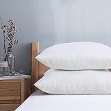 Viewstar Kopfkissen 80x80 2er Set, 850g x 2 Mikrofaser Füllung Kissen Pillow mit Reißverschluss, Weiche & Angenehme Schlafkissen Polster kissen 80x80, Bett Kissen für Allergiker Atmungsak