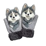 LurcarLE Kinder Fingerhandschuhe Herbst Winter Warm Handschuhe Fäustlinge mit Plüsch Futter Süß Gloves Skihandschuh, 3-8 Jahre alt, Skifahren Snowboarding Spielen Laufen Bedarf (E)