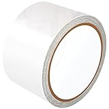 LANUCN PVC Planen Reparatur Set, Durchsichtig 5cm x 5m Flicken UV-beständig Tape für PVC-beschichtetes Sonnenschirm, LKW abdeckplane, Nylon, Zelt, Mark