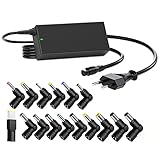 Outtag 15V 16V 18.5V 19V 19.5V 20V 90W Universal Ladegerät Adapter Stromversorgung für Acer Asus HP Compaq Dell Samsung LG Delta Lenovo Gateway Fujitsu Toshiba Medion [16pcs Stecker]