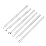 Schnitzwerkzeug, kompakte Struktur, wärmebehandelter Bandstahl, Tonschaber, langlebiger Aluminium-Allo-Griff, 6 Stück/Set zum Schaben von T
