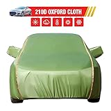 XBWLKJ012LP Auto hagelschutz Abdeckung Autoabdeckungen kompatibel mit Renault/Clio, Captur, Megane, Corsa, Kabin|Atmungsaktive, strapazierfähige Autoplane mit reflektierenden Streifen(Color:Green,S