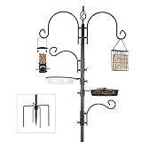 Urban Deco Vogelfütterungsstation Kit Wildvogelfutter Spender Hängeset Multi Feeder zum Aufhängen mit Metall Suet Fütterungsstation Vogelbad um Wildvögel anzulock