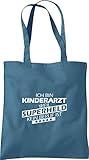 Shirtinstyle Stoffbeutel, Baumwolltasche Ich Bin Kinderarzt Weil Superheld kein Beruf ist, Ausbildung Abschluss, Farb