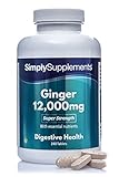 Ingwer 12.000mg - Geeignet für Veganer - 240 Tabletten - SimplySupp