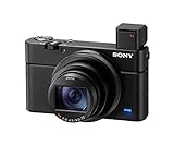 Sony RX100 VI | Premium-Kompaktkamera (1,0-Typ-Sensor, 24-200 mm F2.8-4.5-Zeiss-Objektiv, 4K-Filmaufnahmen und neigbares Display), Schw