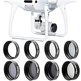Filter-Set Makro-Objektivfilter ND2 ND4 ND8 ND16 ND32 CPL UV-Star-Kamera-Objektivfilter für DJI Phantom 4 PRO 4PRO+ (Kaliber: ND2-Filter)