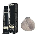 FemMas Haarfarbe Superaufheller Silber 912 I professionelle Creme Haarfarbe zur Aufhellung um bis zu 5 Töne I mit pflegendem Arganöl, Keratin & Ceramiden I dauerhafte Haarfärbung, 100