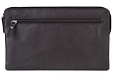 Banktasche Geldtasche LEAS in Echt-Leder, braun - Special-E