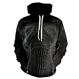XDJSD Herren-Pullover, Herren-Kapuzenpullover, Langarm-Pullover mit wildem Tierdruck, T-Shirts, Freizeit-Pullover, Freizeit-Jacken für H