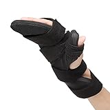 Scurnhau Stroke Resting Handgelenkschiene, Fingertrennung Karpaltunnel Handgelenkstütze Nachtstütze, Hand Immobilizer Für Muskelatrophie Rehabilitation, Tendinitis,Fraktur, Arthritis (L)