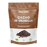 Roh Kakao Nibs Bio 1Kg. Organic Raw Cacao Nibs. Rohkost, natürlich und rein. Produziert in Peru aus der Theobroma Cocoa Pflanze. Quelle für Magnesium, Kalium und E