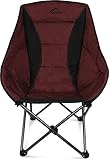 normani Deluxe Campingsessel Relaxsessel XXL Moonchair Schalensitz- Comfort Camping-Stuhl - Gepolsterter Outdoor Klappstuhl, Traglast: 150 Kg (330 lbs) Farbe R