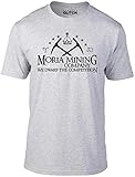 Mens Moria Mining Company T-Shirt - Gift Film Movie Hobbit Box Set Costume Fun Grey XXL