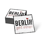 how about tee? Magnet-Sticker: Berlin geht Immer! - Kühlschrankmagnet mit Sp