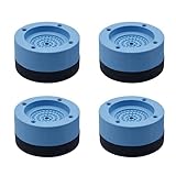 Feliciay 4pcs Waschmaschine Und Trockner Anti-Vibrations-Pads, Stoß- Und GeräUschunterdrüCkung WaschmaschinenunterstüTzung, KüHlschrank Waschmaschine NivellierfüßE (Blau)