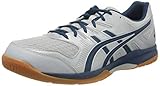 ASICS Mens Gel-Rocket 9 Volleyball Shoe, Glacier Grey/Mako Blue,45 EU