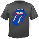 The Rolling Stones - Blue and Lonesome - Tongue - Charcoal - T-Shirt Größe XL