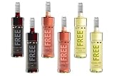 Bree Free - Alkoholfreier Wein Probierpaket - Rot, Rosé, Weiß - 6x0,75