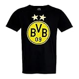 Borussia Dortmund Logo T-Shirt (L, schwarz)