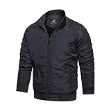 WanWorlder Herren Herbst Winter Stepp-Jacke in Daunenoptik, Outdoorjacke, tolle Übergangs- & Winterjacke, 100% Wattierung (Gr: L - 6XL) (Dunkelblau, XXXXXXL)