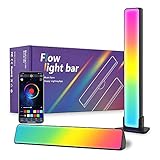 Smart LED Lightbar 2er Set, VARWANEO RGB Smart LED Lampe mit 19 Lichteffekte und 8 Musikmodi, LED TV Hintergrundbeleuchtung, Gaming Lampe, LED Ambient Light für Unterhaltung, PC, TV, Raumdek