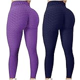 HolAngela Push Up Sport Leggings Damen High Waist Sporthose Lifting Sportleggings Damen Stretch Yoga Strumpfhosen Fitness Laufen Gym Sp