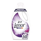 Lenor Waschmittel Flüssig, Flüssigwaschmittel, Color Waschmittel, 50 Waschladungen, Farbschutz, Amethyst Blütentraum (2.75 L)