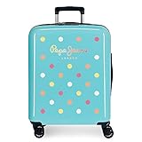 Pepe Jeans Emma Kabinenkoffer Blau 40x55x20 cms Hartschalen ABS TSA-Schloss 38.4L 2,9Kgs 4 Räder Handgepäck