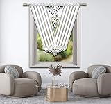 NEUHEIT Exklusive Vorhänge Fertiggardine Voile Paneel 120x130cm mit Zirk
