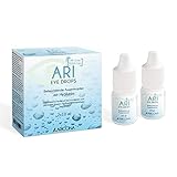 ARI EYE DROPS Augentropfen - 2 x 10ml Hyaluron Augentropfen gegen trockene Augen - feuchtigkeitsspendend und beruhigend - 2er Pack