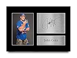 HWC Trading John Cena A4 Ungerahmt Signiert Gedruckt Autogramme Bild Druck-Fotoanzeige Geschenk Für Wwe Wrestling-F
