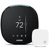 ecobee 4 Smart Thermostat mit eingebautem Alexa, Raumsensor ink