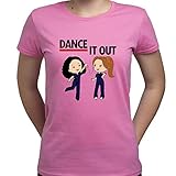 Dance It Out Cristina Yang Meredith Grey Greys Anatomy Tshirt Damen T-Shirt Rosa XXL