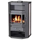 EEK A Kaminofen Victoria Taro, gussgrau, dauerbrandfähig – 10kW