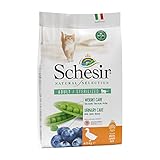 Schesir Cat Natural Selection Sterilized Ente - Katzenfutter trocken - Premium Trockenfutter sensitive auch als Katzenfutter Senior geeignet - 4,5 kg