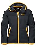 Jack Wolfskin Kinder Atmungsaktive Kinder Softshelljacke FOURWINDS JACKET KIDS, phantom, 164, 1608011-6350164