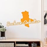 Sachsen-Anhalt Herkunft Wandtattoo Wandaufkleber Wall Stick