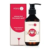 Hana sinnliches Massageöl für Paare - Vanilla Infused Body Oil für trockene Haut - Body Massage Oil für Muskelkater - 100 natürliche Massagelotion für die Massagetherapie - 200