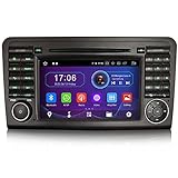 Erisin Android 10 Auto Stereo GPS Navi DAB+ Radio für Mercedes Benz ML/GL Klasse W164 X164 7 Zoll DVD Player Touchscreen Bluetooth Unterstützung CarPlay Android Auto 4G WiFi Mirror Link A2DP RDS